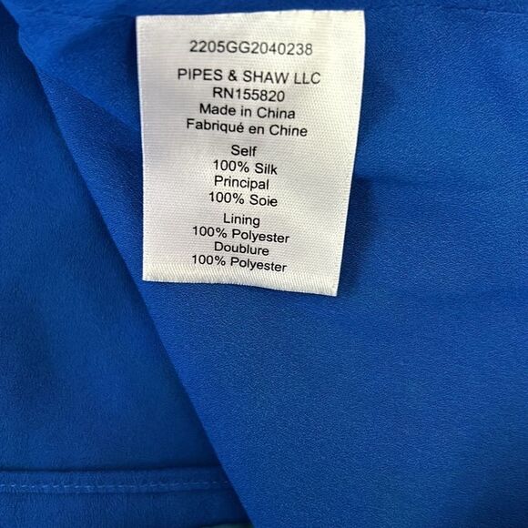 NWT Veronica Beard Lyric Floral Silk One Shoulder Top in Cobalt Multi $348 sz 14 - Picture 16 of 16